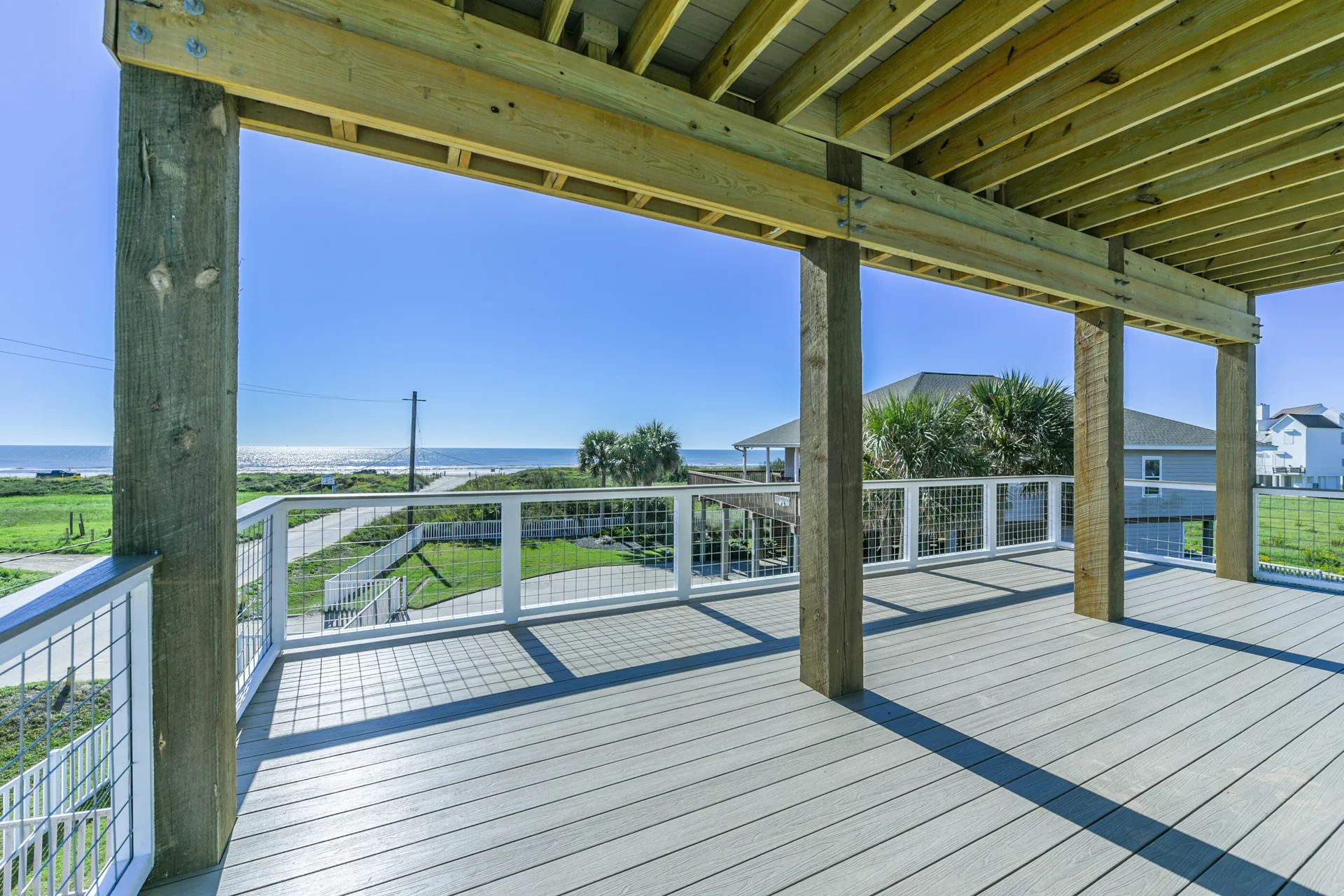 View from the 11 Mile deck across the grasslands toward the Gulf of Mexico
