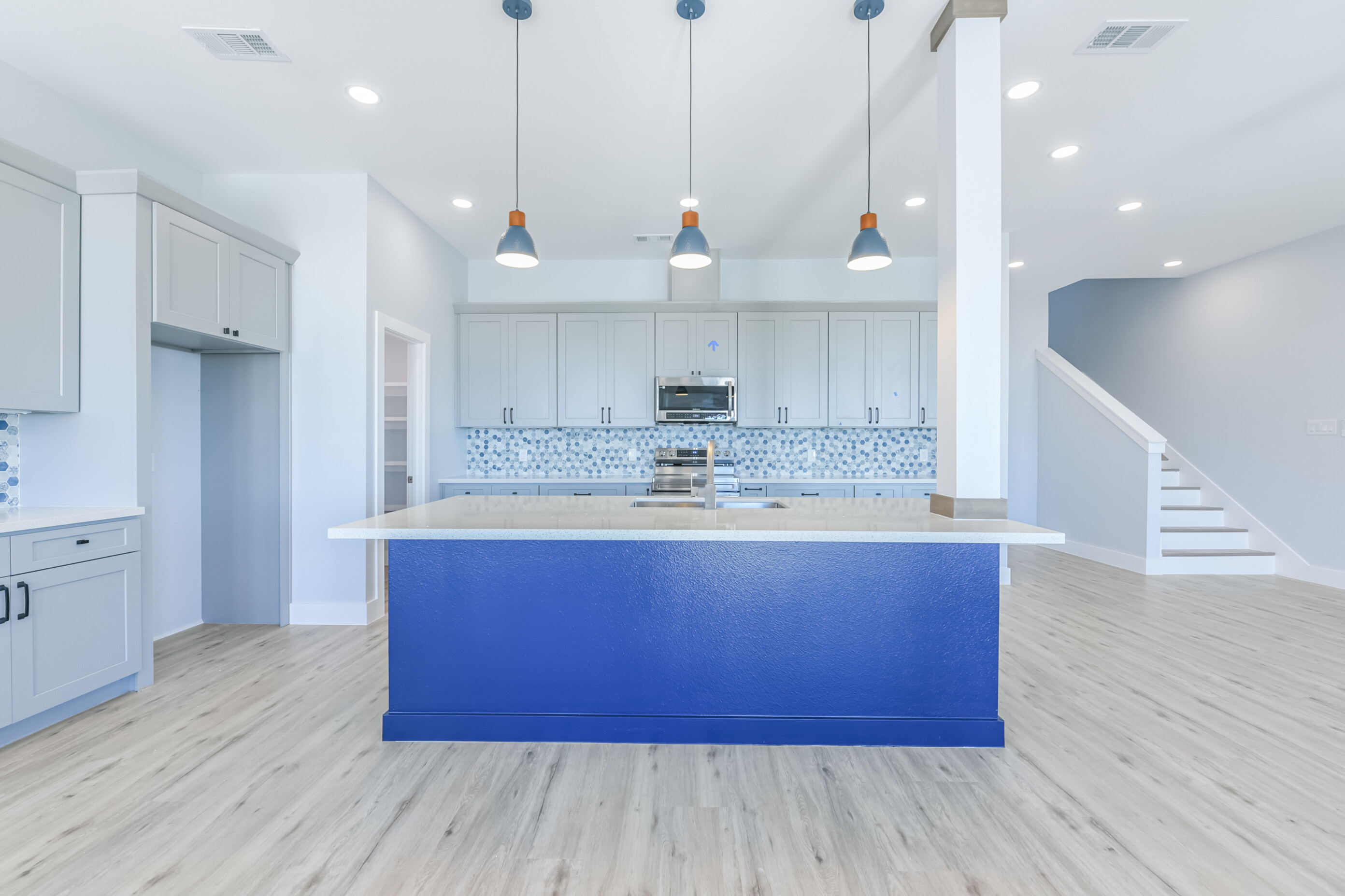Living area with french doors